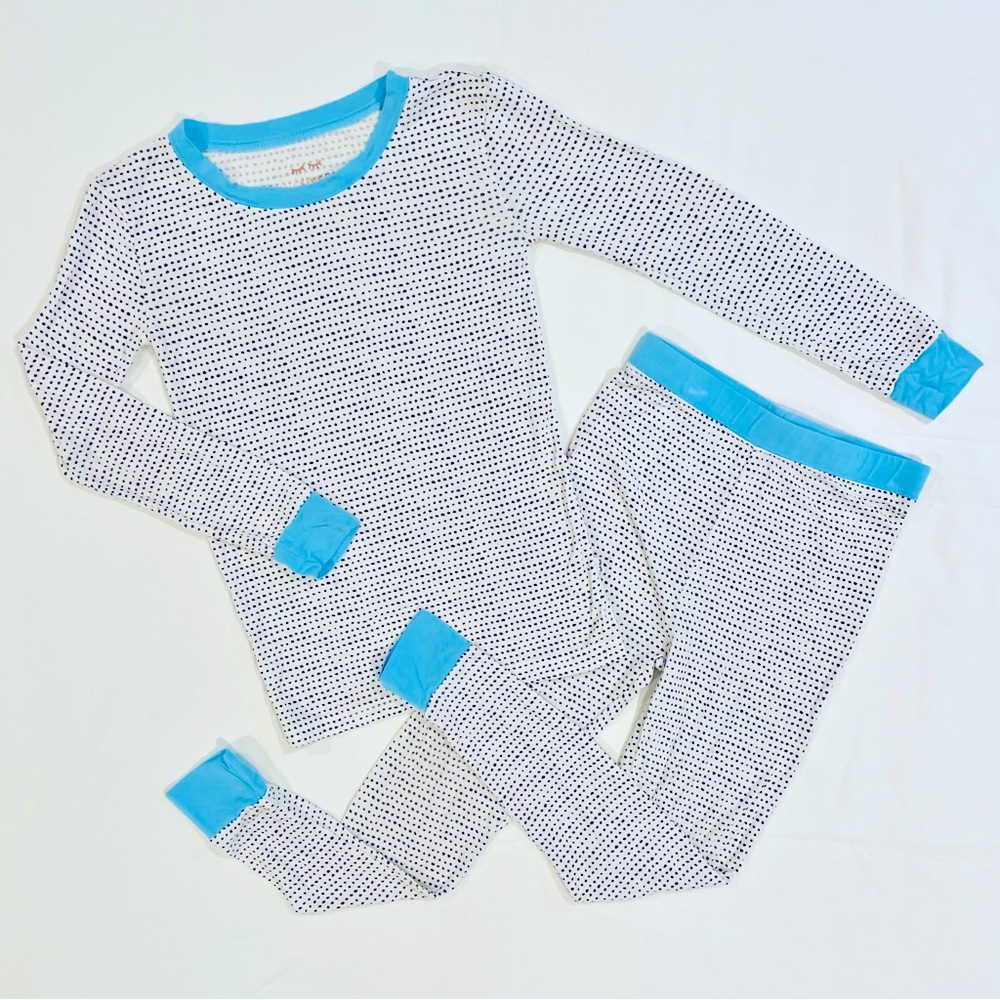 Little Sleepies Two Piece Pajamas Boys 4T Girls Polka Dots Bamboo 2 Piece Set